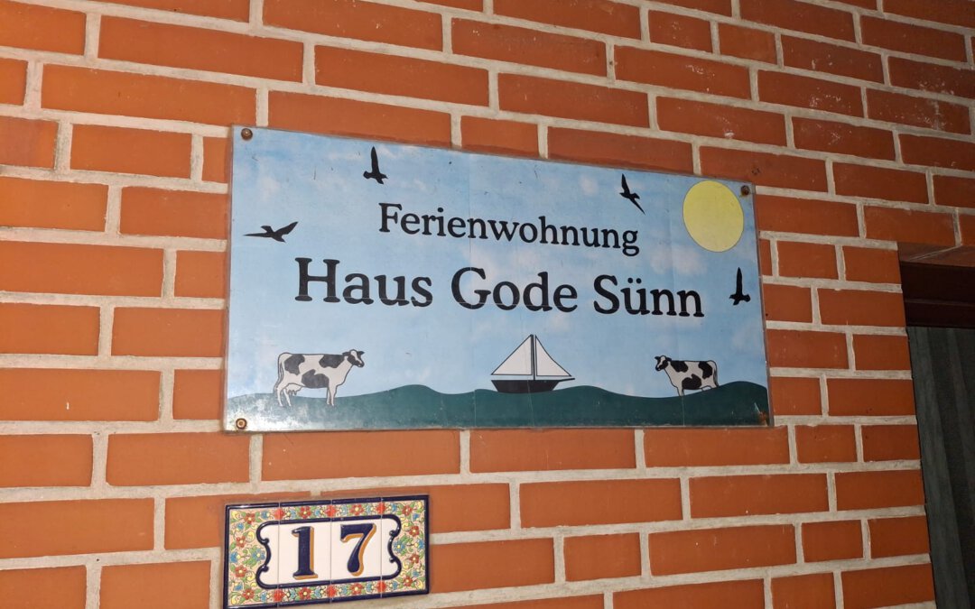 Eingangstafel Ferienwohnung