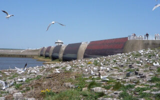 Schleusentore des Eidersperrwerks
