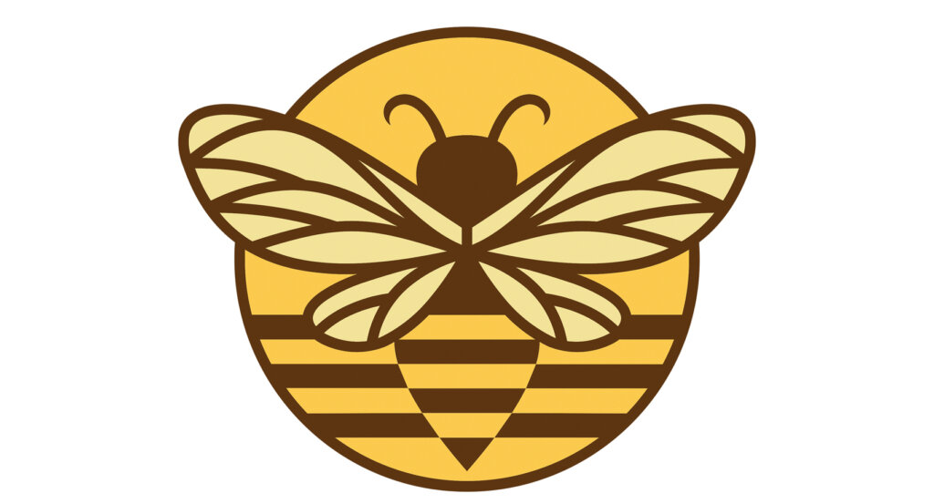 Logo Imkerei mit Biene