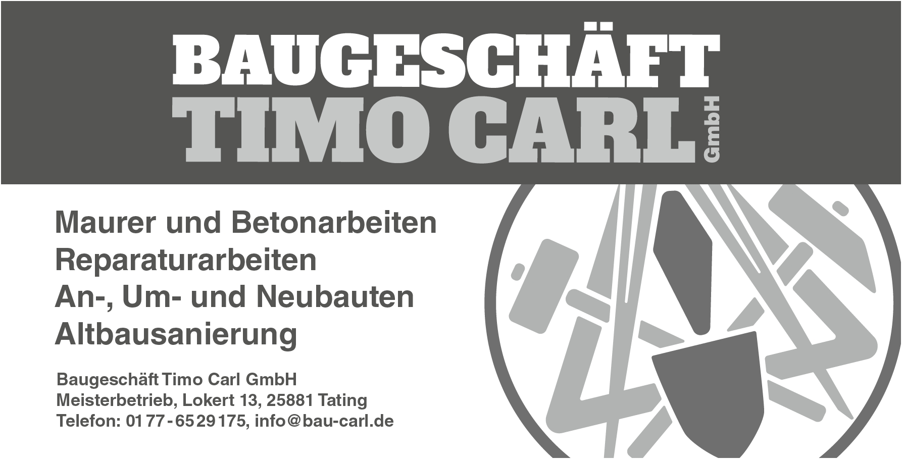 Logo mit Text und Bild Handwerkzeug