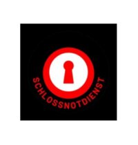 Türschloss mit Schrift Schlossnotdienst