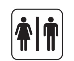 Toilettensymbol Mann und Frau